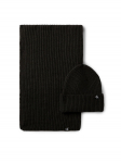 Calvin Klein Jeans Komplekti kuuluvad sall ja m&uuml;ts Monogram Rib Scarf Beanie Set IU0IU00638 Must