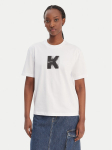 Karl Lagerfeld Jeans T-s&auml;rk B1W17055 Valge Relaxed Fit