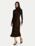 LAUREN RALPH LAUREN Kootud kleit 200980028501 Tumepruun Slim Fit