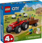 LEGO&reg; City 60461 - Punane farmitraktor haagise ja lambaga