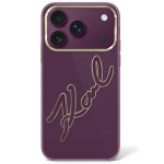 Karl Lagerfeld Etui IML Big Signature Resin Metal Frame do iPhone 18 Pro Max / 17 Pro Max burgundEstonian: Etui IML Big Signature Resin Metal Frame iPhone 18 Pro Max / 17 Pro Max burgundi