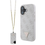 GUESS GUHCP16SP4TDSCPP iPhone 16 6.1" rowy/pink kvakott nahast metallist logo Strass Crossbody