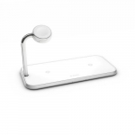 Zens Dual+Watch Aluminium Wireless Charger Valge