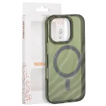 Tecto Shield Desert Mag -diseni korpus iPhone 16 Pro 6,3" tumed-oliiviroheline