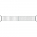 SAMSUNG Pasek Fabric Galaxy Watch 8 / Watch 8 Classic (S/M) valge