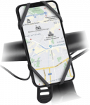 SBS Silikoonist mobiiltelefoni kinnitus kuni 6,5'' jalgrattale/e-rollijatele