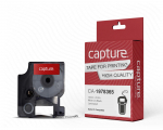 Capture 12mm x 3.0m White on Black Label-tape