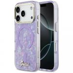 GUESS Karp IML Shell Script Metal MagSafe iPhone 17 Pro Max jaoks lilla