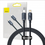 Baseus Kristallkaabel USB-C to Lightningiga, 20 W, PD, 1,2 m (must)