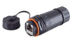 MicroConnect RJ45 coupler, CAT 6a, IP68, short, Outdoor