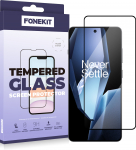FoneKit Tisfilmkaitse tuuleklaas, OnePlus 13R, must (Oneplus 13R 2.5D tisfilmklaas)