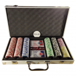 Extralink PREMIUM Pokkerikomplekt 300 etooni 2 Kuubikut 2 Kaardi Pakki Kandekott