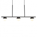 Nordlux Contina 3-osaline rippvalgusti, must (2010953003)