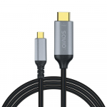 Savio USB-C HDMI v2.0b kaabel, 3m, vask CL-184