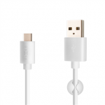 Fixed | Andmeedastus- ja laadimiskaabel USB/USB-C pistikutega | Valge