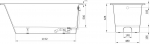 Paa Vario L 1680x750 mm D White