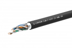 Lanview Cat6 F-UTP vrgukaabel 4x2xAWG23 PE must 305m