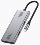 Gembird Centrlmezgls 4-port USB-C adapter A + C USB 3.2 (Gen 2)