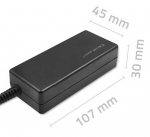 Qoltec Universaalne slearvuti toiteadapter 45W (51527) Must