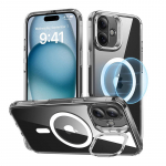 ESR Klassikaline hbriid (HaloLock) mbris koos statiiviga iPhone 16 Plus'ile (lbipaistev)