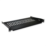 Value 19"-fikseeritud rihn, 485 x 250 mm, 1UH, maks. 10 kg, must