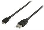 Logilink USB-kaabel A - micro B St/St 0,60 m must