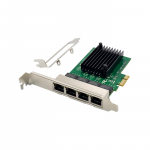 MicroConnect Network Card PCIe x1 RTL8111F Quad-1G RJ45