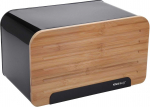 KingHoff Bamboo-Steel Bread Box with a Cutting Board (KH-1071)