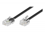 goobay 6m Telefon-/netvrkskabel Sort