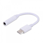 Savio AK-35 White 0,12 m USB-C 3,5 mm mobiiltelefoni kaabel