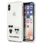 Karl Lagerfeld KLHCI65CKTR iPhone Xs Max kvakott lbipaistev Karl AND Choupette