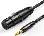 Ugreen kaabel Jack 3,5mm XLR 2m must (UGR984BLK)