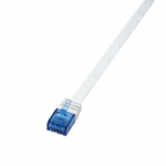 Logilink 1m Cat6 U/UTP RJ45 vrgukaabel Valge U/UTP (UTP)