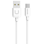 USAMS U-Turn microUSB kaabel 1m valge/valge 2A MICUSBXD02 (US-SJ098)
