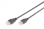 Digitus USB 2.0 pikksepp 1.8m, tp A - A, St/Bu