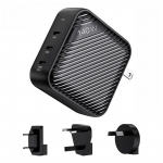 INVZI Seinalaadija GanHub 3x USB-C, 140W, EU/UK/AU/USA (must)