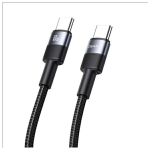 USAMS Kabel USB-C na USB-C 60W 1.2m alumiiniumsulamist andmesidekaabel SY seeria SJ724USB01 (US-SJ724)