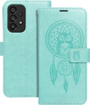 Forcell MEZZO raamatukapp SAMSUNG A52 5G / A52 LTE (4G) / A52s 5G Dreamcatcher Green