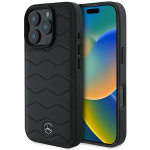 Mercedes MEHCP16L23RWRSK iPhone 16 Pro 6.3" tarna/must kvakott MB Waves nahast