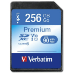 Verbatim Premium U1 SDXC kaart 256GB V10 must/must 44026