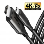 AXAGON RVC-HI2MC USB-C - HDMI 2.0 adapter 4K/60Hz alumiiniumist, 1,8m kaabel