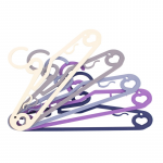 Ordinett Riidepuud 5 tk, plastist Amor 42x0,8x21 cm, assortii