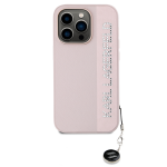 Karl Lagerfeld PU Saffiano Rhinestone iPhone'i 14 Pro kest roosana