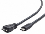 Gembird Kabel MicroUSB mees - Type C mees 3.0 1m MustTranslation: MicroUSB male - Type C male 3.0 1m Black