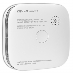 Qoltec 52579 Smoke Detector With Battery, White