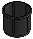 Ergonomic Solutions Plastikust vreemist takistav mansett, SP1, pikk ja must