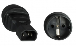 MicroConnect Power Adapter C14 - Schuko M-F IEC 60320-C14 - CEE 7/7 M-F