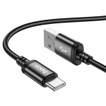 Hoco USB-kaabel A-st USB-C-sse, 3A, 1 m, must, X89