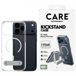 PanzerGlass CARE etui Feature'iga. Kaasas alus ja MagSafe tugi iPhone'ile 17 Pro Max, lbipaistev