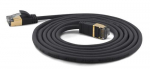 Wantec Patchkabel SSTP CAT7 Ste. CAT6a d=4mm 3,00m mustTranslation: SSTP CAT7 patch cable, CAT6a, d=4mm, 3.00m, black